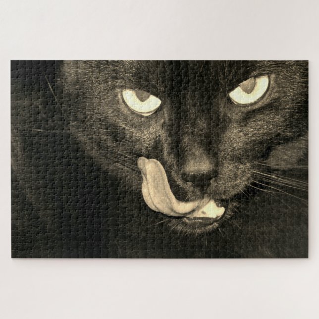 Black Cat Jigsaw Puzzle (Horizontal)