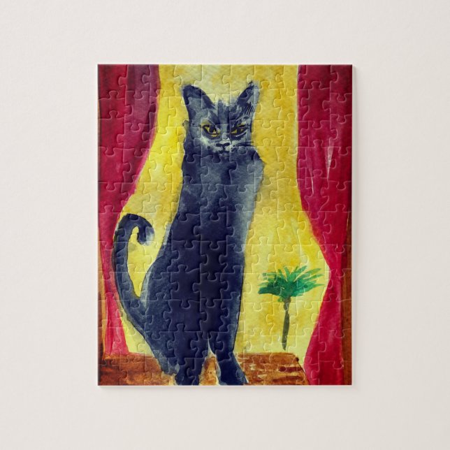 Black Cat  Jigsaw Puzzle (Vertical)