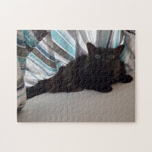Black Cat  Jigsaw Puzzle (Horizontal)