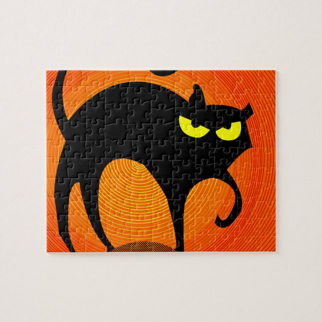Black Cat Jigsaw Puzzle (Horizontal)