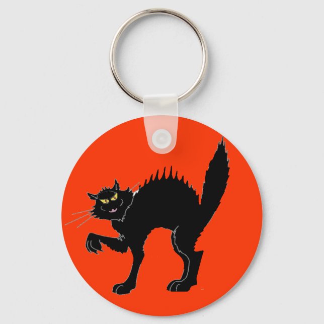 Black Cat Key Chain (Front)