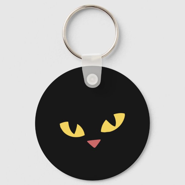 Black Cat Key Ring (Front)