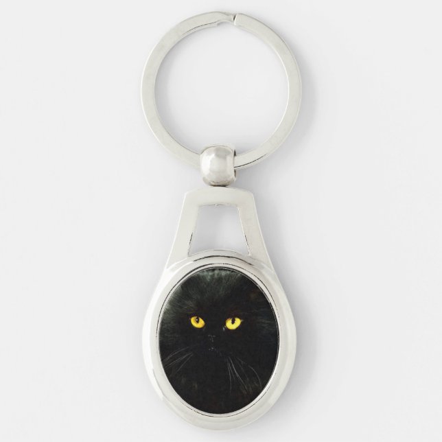 Black Cat Key Ring (Front)