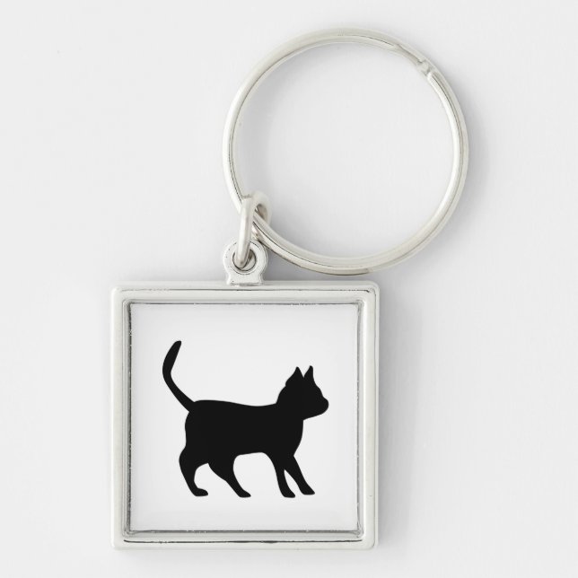 Black Cat Key Ring (Front)