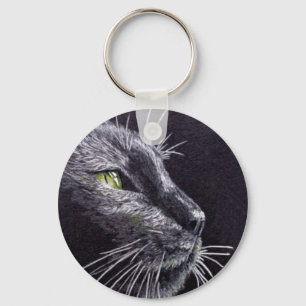 Black Cat Key Ring