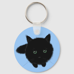 Black Cat Key Ring