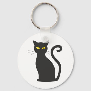 Black Cat Keyring