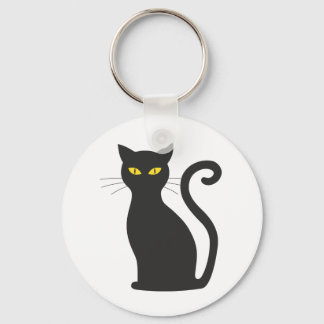 Black Cat Keyring
