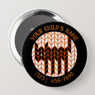BLACK CAT KNIT Child ID Button III