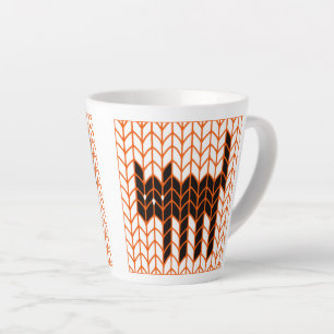 BLACK CAT KNIT Latte Mug 