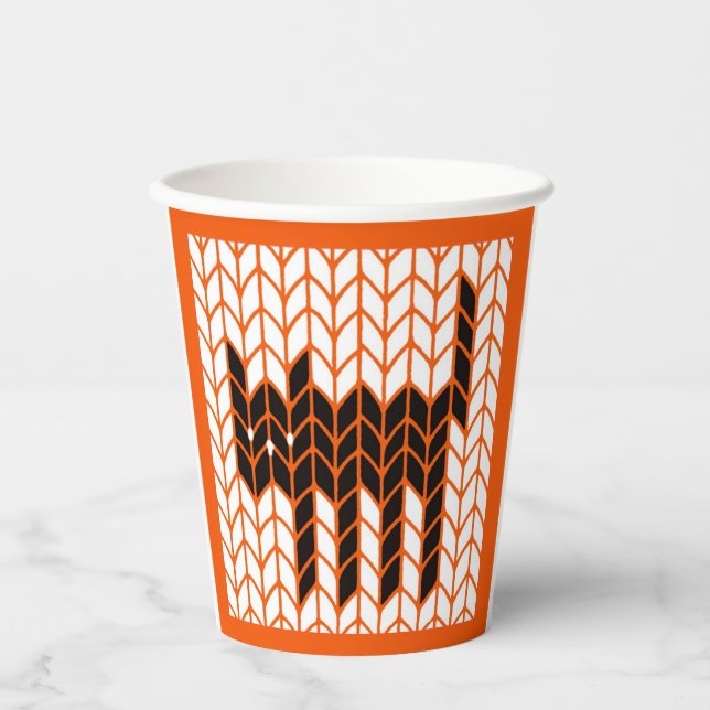 BLACK CAT KNIT Paper Cups II (Front)