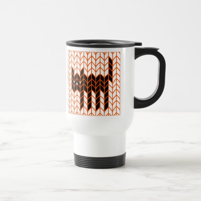 BLACK CAT KNIT Travel Mug  (Right)