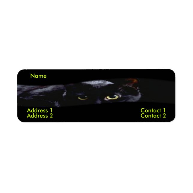 Black Cat Label (Front)