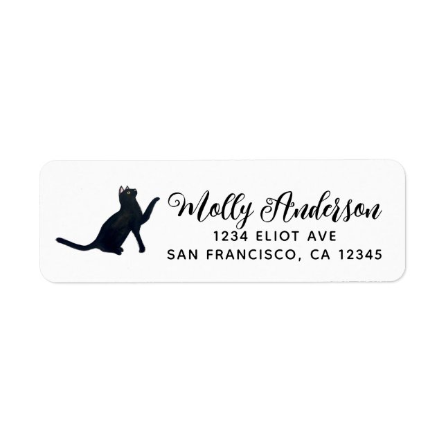 Black Cat Label (Front)