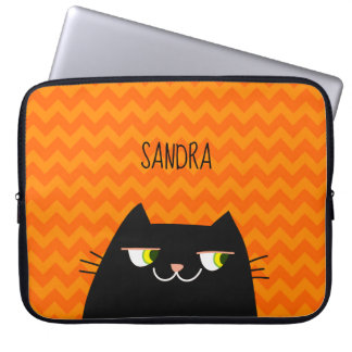 Black Cat Laptop Sleeve