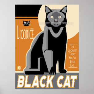 Black Cat Liquorice poster