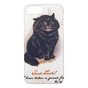 Black cat, Louis Wain iPhone 8/7 Case