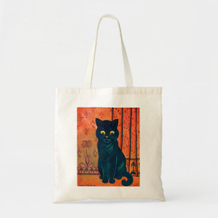 Black cat, Louis Wain Tote Bag