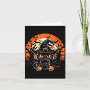 Black Cat Lover - Black Cat Halloween Spooky Ghost Card