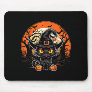 Black Cat Lover - Black Cat Halloween Spooky Ghost Mouse Mat