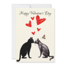 Black Cat Lover Heart Valentine's Day