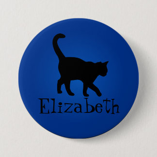 Black Cat Lover - My Name 7.5 Cm Round Badge