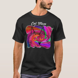 Black Cat Lovers Art Gifts T-Shirt