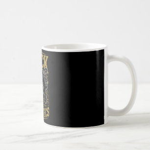 Black cat luck is for heretics witch coffee mug