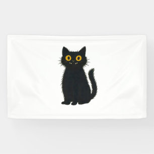 Black Cat Magic – Cute Halloween & Mystic Cat Art Banner