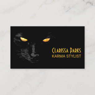 Black Cat Magic funny elegant Business Card
