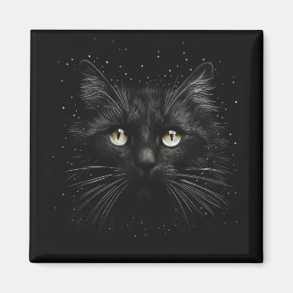 Black Cat Magnet