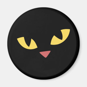 Black cat magnet