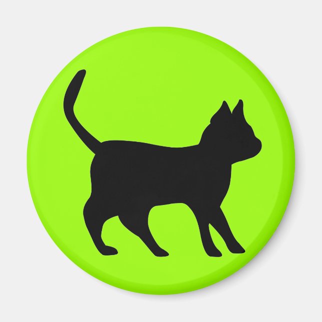 Black Cat Magnet (Front)