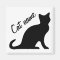 Black cat magnets | Personalizable pet name