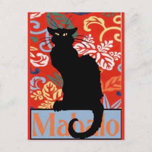 Black Cat, Mahalo, Thanks, Post Postcard