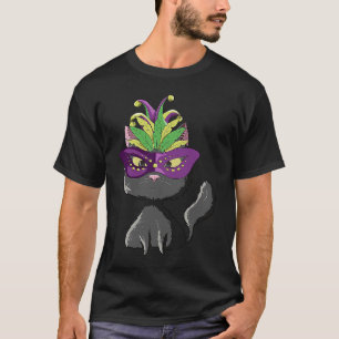 Black Cat Mardi Gras T-Shirt