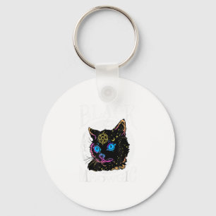 Black Cat Meowgic, Halloween Witch, Witchcraft Pen Key Ring