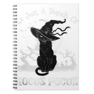 Black Cat Moon Funny Halloween Costume Bunch of Ho Notebook