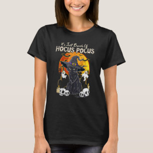 Black Cat Moon Funny Halloween Costume Bunch of Ho T-Shirt