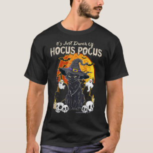 Black Cat Moon Funny Halloween Costume Bunch of Ho T-Shirt