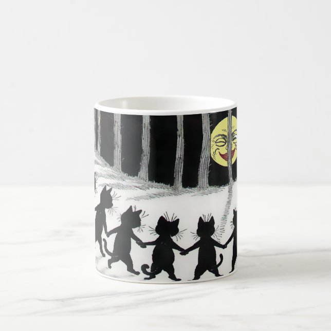 Black Cat Moon Gift Mug (Center)