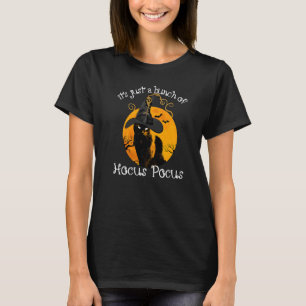 Black Cat Moon Halloween Costume Bunch of Hocus Po T-Shirt