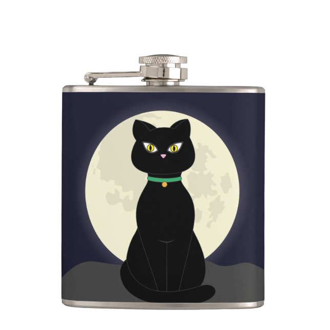 BLACK CAT MOONLIGHT FLASKS (Front)