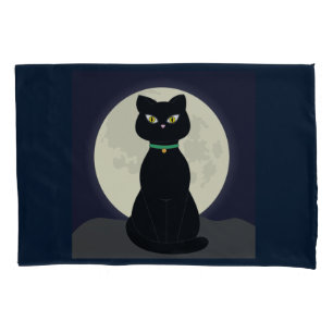 BLACK CAT MOONLIGHT Pillow cases