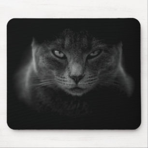Black Cat Mouse Mat