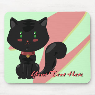 Black Cat Mousepad