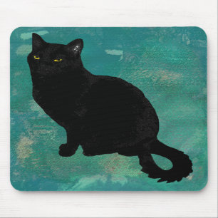 Black Cat Mousepad