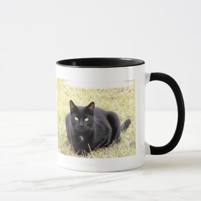 Black Cat Mug (Right)