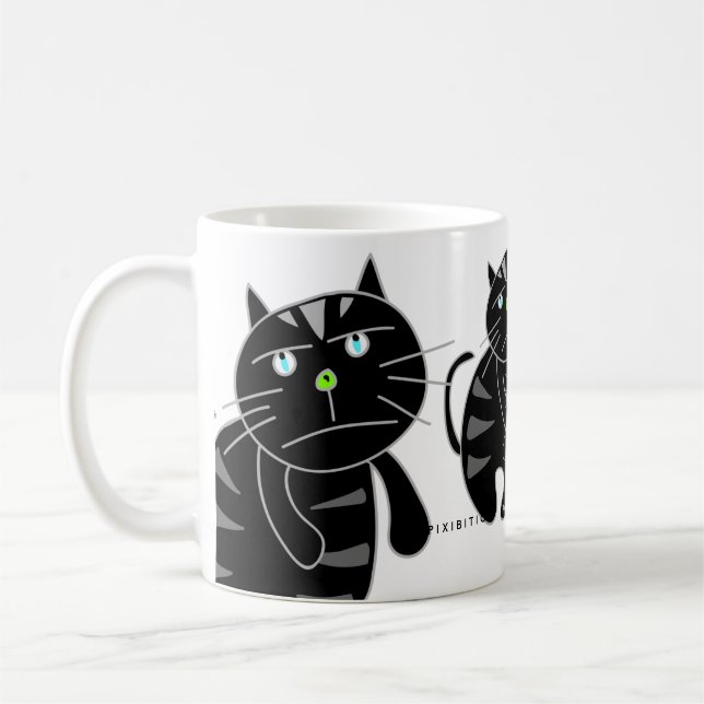 Black Cat Mug (Left)
