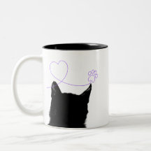 black cat mug